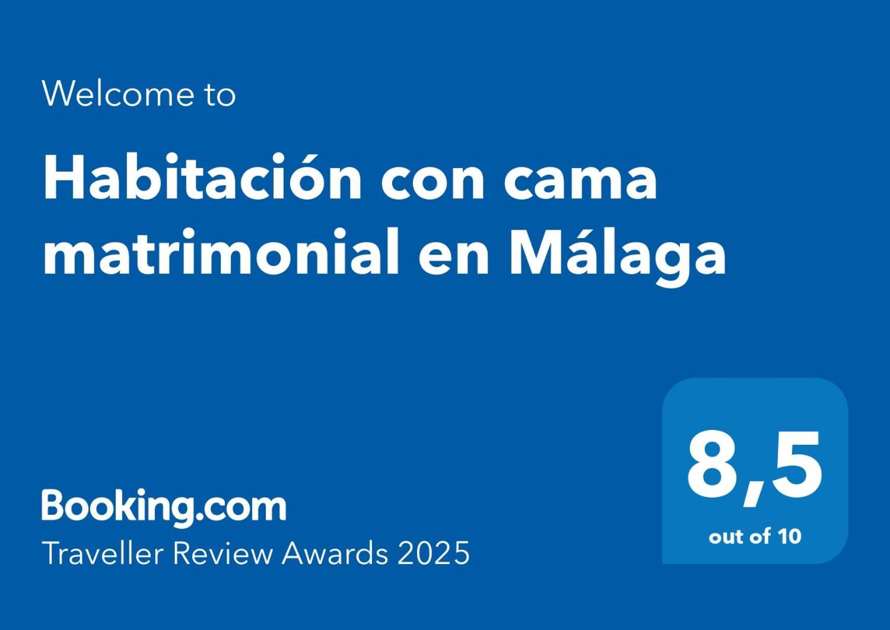 Habitacion Con Cama Matrimonial En Málaga Exterior foto